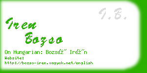 iren bozso business card